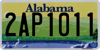 AL license plate 2AP1011