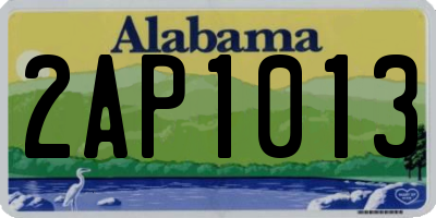 AL license plate 2AP1013