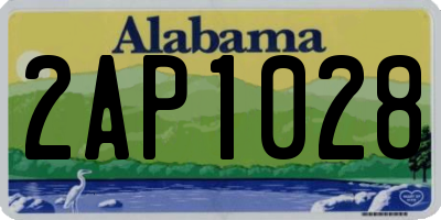 AL license plate 2AP1028
