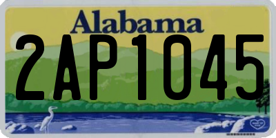 AL license plate 2AP1045