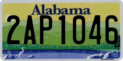 AL license plate 2AP1046