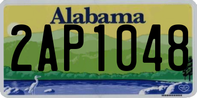 AL license plate 2AP1048