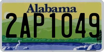 AL license plate 2AP1049