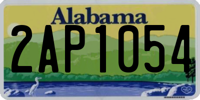 AL license plate 2AP1054