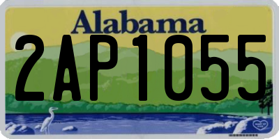 AL license plate 2AP1055