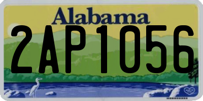 AL license plate 2AP1056