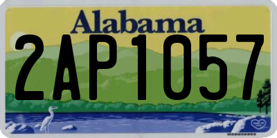 AL license plate 2AP1057