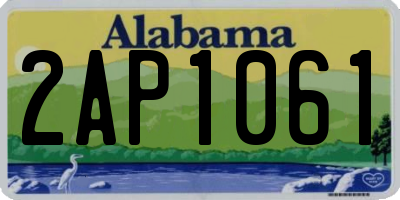 AL license plate 2AP1061