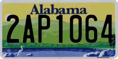 AL license plate 2AP1064