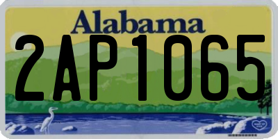 AL license plate 2AP1065