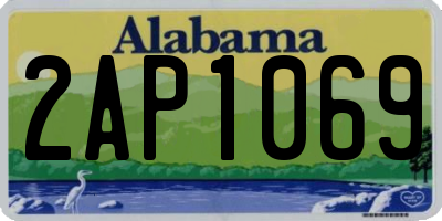 AL license plate 2AP1069