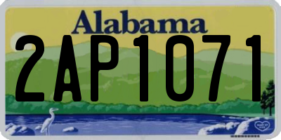 AL license plate 2AP1071