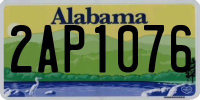 AL license plate 2AP1076