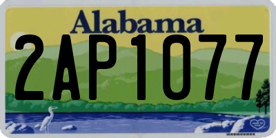 AL license plate 2AP1077