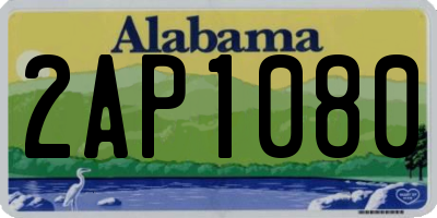 AL license plate 2AP1080