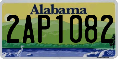 AL license plate 2AP1082