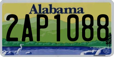 AL license plate 2AP1088