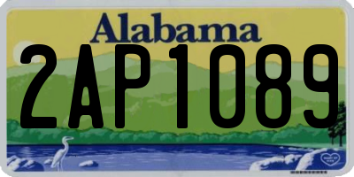 AL license plate 2AP1089