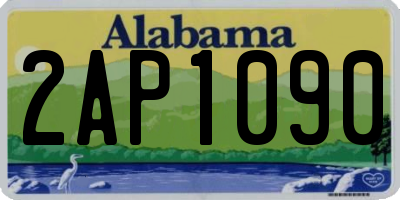 AL license plate 2AP1090