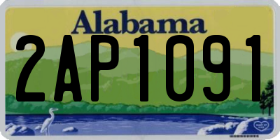 AL license plate 2AP1091