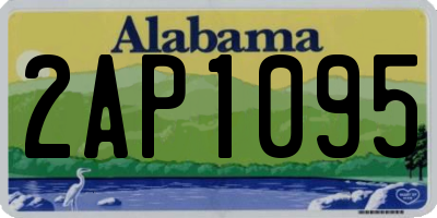 AL license plate 2AP1095