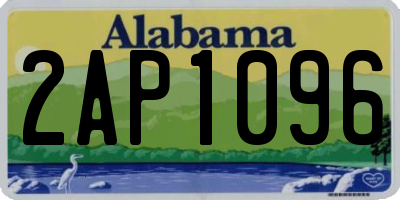 AL license plate 2AP1096