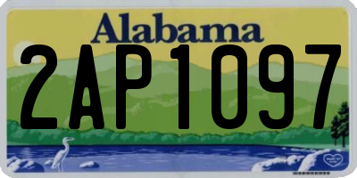 AL license plate 2AP1097