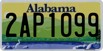 AL license plate 2AP1099