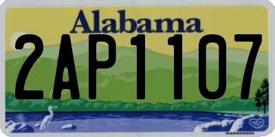 AL license plate 2AP1107