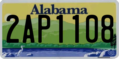 AL license plate 2AP1108