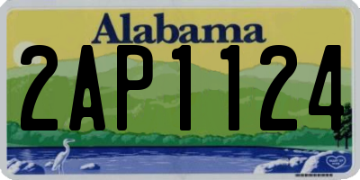 AL license plate 2AP1124