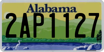 AL license plate 2AP1127