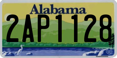 AL license plate 2AP1128