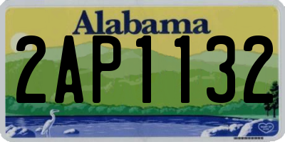 AL license plate 2AP1132