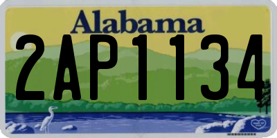 AL license plate 2AP1134