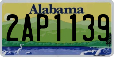 AL license plate 2AP1139