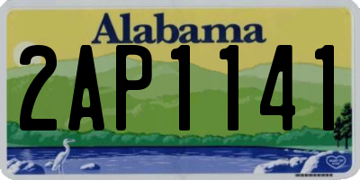 AL license plate 2AP1141