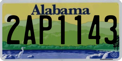 AL license plate 2AP1143
