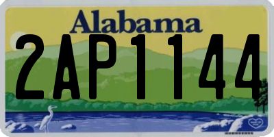 AL license plate 2AP1144