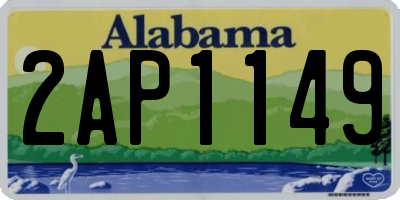 AL license plate 2AP1149