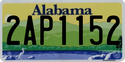 AL license plate 2AP1152