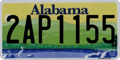 AL license plate 2AP1155