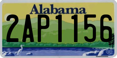 AL license plate 2AP1156