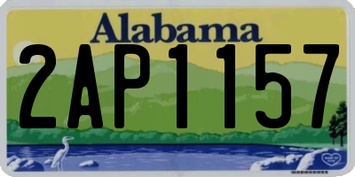 AL license plate 2AP1157