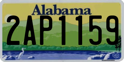 AL license plate 2AP1159