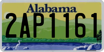 AL license plate 2AP1161