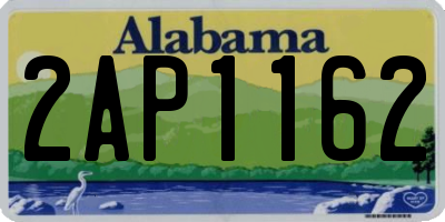 AL license plate 2AP1162