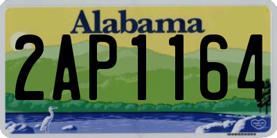 AL license plate 2AP1164