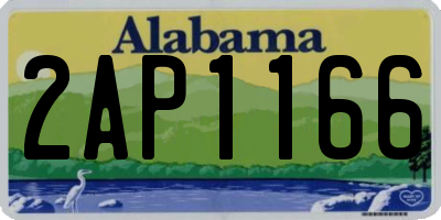 AL license plate 2AP1166