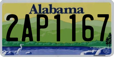 AL license plate 2AP1167